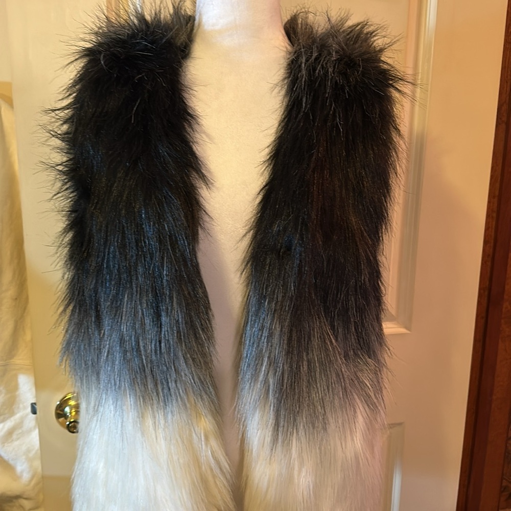 Weatherproof ombré fur vest BRAND NEW from Burlington coat factory